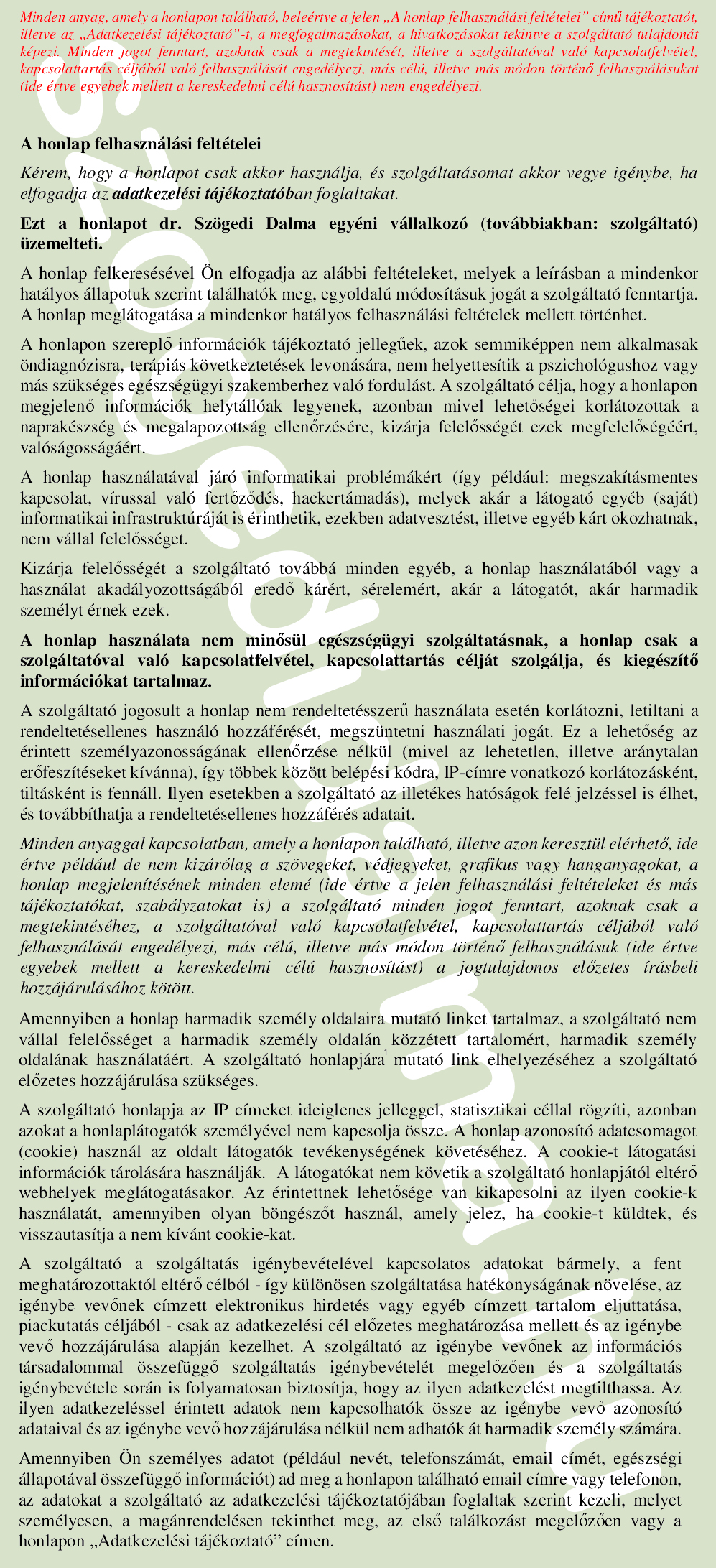 A honlap felhasznalasi feltetelei2